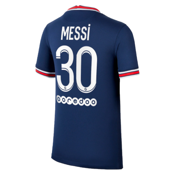 Ligue 1 PSG Soccer Jersey Home Messi #30 Replica 2021/22