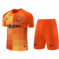 Barcelona Soccer Jersey Goalkeeper Kit(Jersey+Short) Orange Replica 2021/22