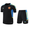 Manchester United Training Soccer Jersey Kit(Jersey+Shorts) 2021/22-Black