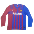 Barcelona Soccer Jersey Home Long Sleeve Replica 2021/22