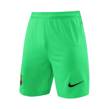 Barcelona Soccer Short Goalkeeper Green Replica 2021/22