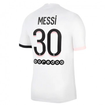 Ligue 1 PSG Soccer Jersey Away Messi #30 Replica 2021/22