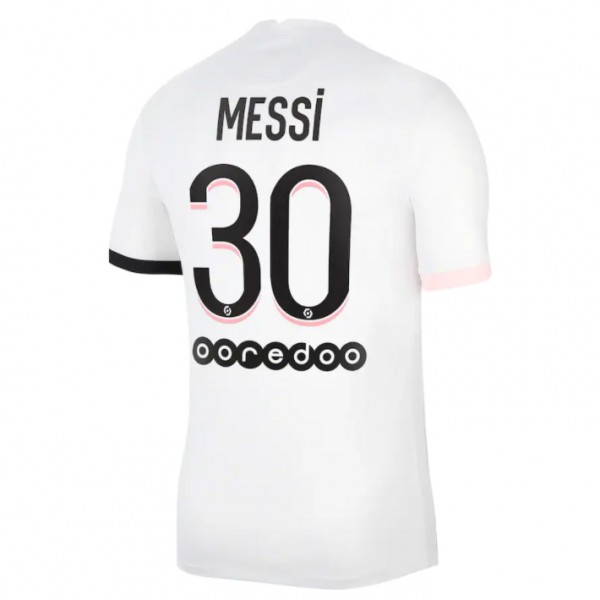 Ligue 1 PSG Soccer Jersey Away Messi #30 Replica 2021/22