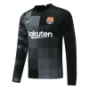 Barcelona Soccer Jersey Goalkeeper Long Sleeve Black 2021/22