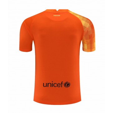 Barcelona Soccer Jersey Goalkeeper Kit(Jersey+Short) Orange Replica 2021/22