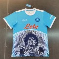 Napoli Soccer Jersey Maradona Ltd Edition Sky Blue Replica 2021/22