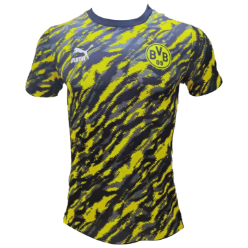 Borussia Dortmund Pre Match Soccer Jersey Yellow&Black (Player Version) 2021/22