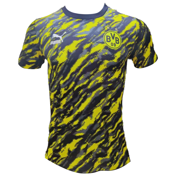 Borussia Dortmund Pre Match Soccer Jersey Yellow&Black (Player Version) 2021/22