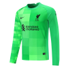 Liverpool Soccer Jersey Goalkeeper Long Sleeve Green Replica 2021/22