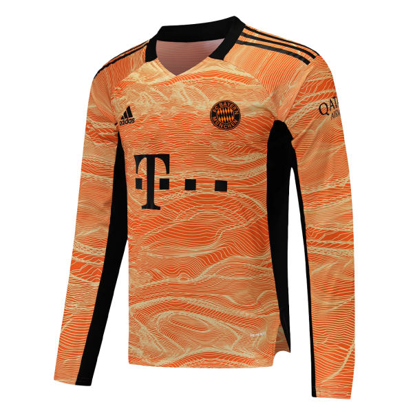 Bayern Munich Soccer Jersey Goalkeeper Long Sleeve Orange Replica 2021/22