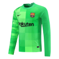 Barcelona Soccer Jersey Goalkeeper Long Sleeve Green Replica 2021/22