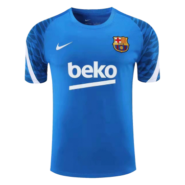 Barcelona Soccer Jersey Training Blue 2021/22