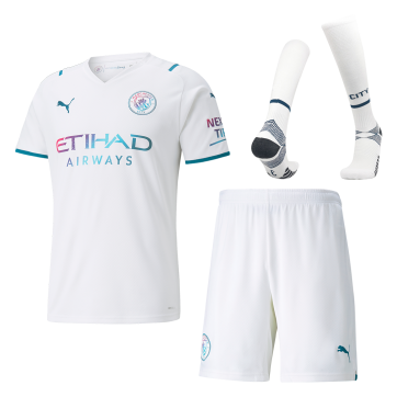 Manchester City Soccer Jersey Away Kit(Jersey+Short+Socks) Replica 2021/22