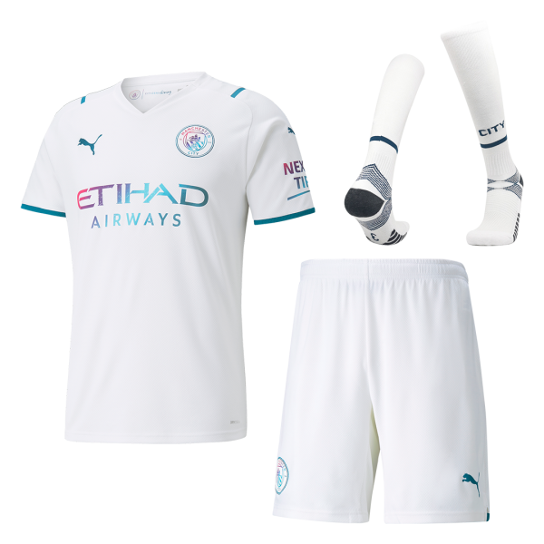 Manchester City Soccer Jersey Away Kit(Jersey+Short+Socks) Replica 2021/22