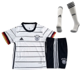 Germany Kids Soccer Jersey Home Whole Kit (Shirt+Short+Socks) 2021