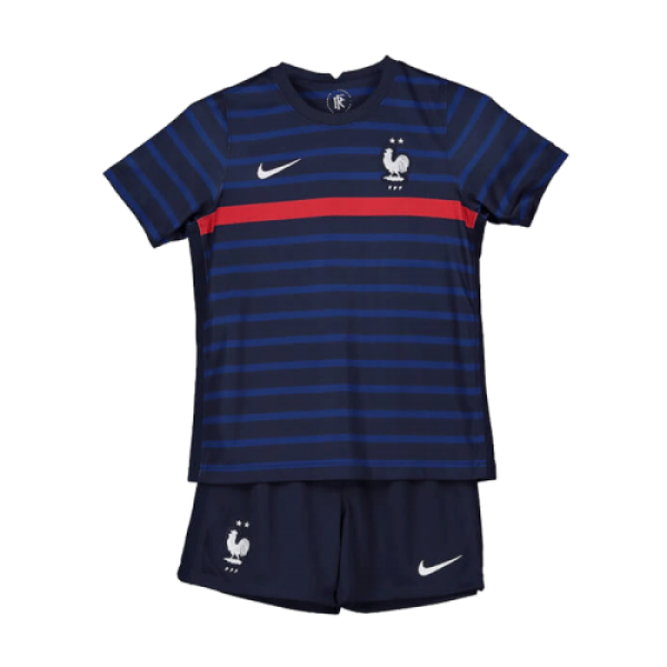 France Kids Soccer Jersey Home Kit (Shirt+Short) 2021