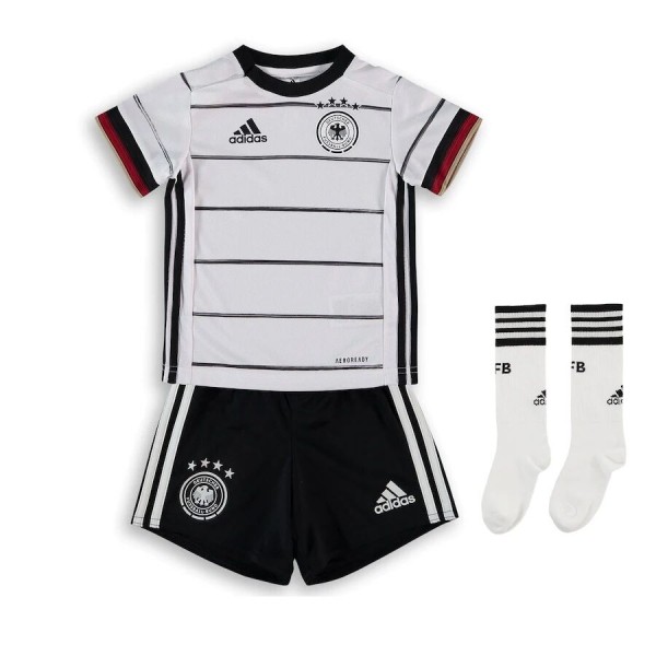 Germany Kids Soccer Jersey Home Whole Kit (Shirt+Short+Socks) 2021