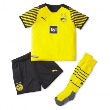 Borussia Dortmund Kids Soccer Jersey Home Kit (Jersey+Short+Socks) 2021/22