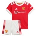 Manchester United Kids Soccer Jersey Home Kit (Jersey+Short) 2021/22