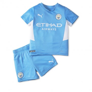 Manchester City Kids Soccer Jersey Home Kit (Jersey+Short) 2021/22