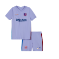 Barcelona Kids Soccer Jersey Away Kit (Jersey+Short) Replica 2021/22