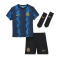 Inter Milan Kids Soccer Jersey Home Whole Kit(Jersey+Short+Socks) Replica 2021/22