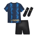 Inter Milan Kids Soccer Jersey Home Whole Kit(Jersey+Short+Socks) Replica 2021/22