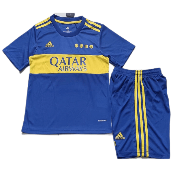 Boca Juniors Kids Soccer Jersey Home Kit(Jersey+Short) Replica 2021/22