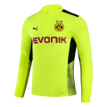 Kids Borussia Dortmund Zipper Sweatshirt Kit(Top+Pants) Cyan 2021/22