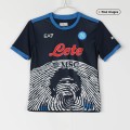 Kids Napoli Soccer Jersey Maradona Ltd Edition Kit(Jersey+Shorts) 2021/22