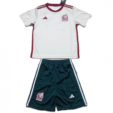 Mexico Kids Jersey Away Kit(Jersey+Shorts) 2022