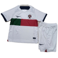 Portugal Kids Jersey Away Kit(Jersey+Shorts) Replica 2022