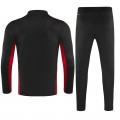 Kids AC Milan Zipper Sweatshirt Kit(Top+Pants) Black 2021/22