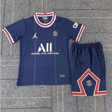 PSG Kids Soccer Jersey Home Kit (Shirt+Short) 2021/22