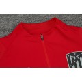 Kids Atletico Madrid Zipper Sweatshirt Kit(Top+Pants) Red 2021/22