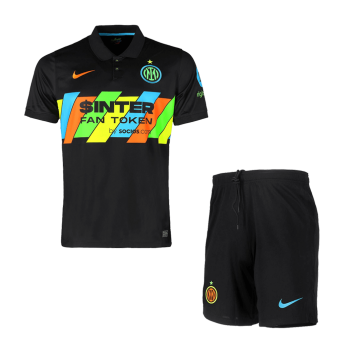 Inter Milan Kids Soccer Jersey Third Away Kit (Jersey+Short) Replica 2021/22