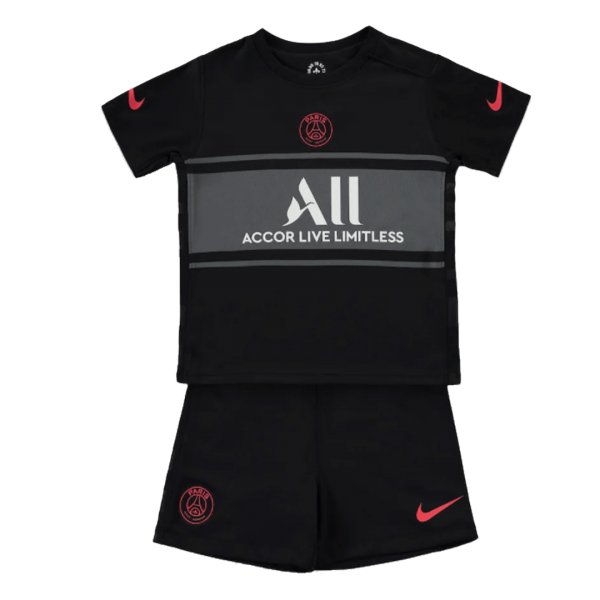 PSG Kids Soccer Jersey Third Away Kit (Jersey+Short) 2021/22