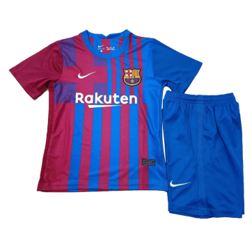 Barcelona Kids Soccer Jersey Home Kit (Shirt+Short) 2021/22