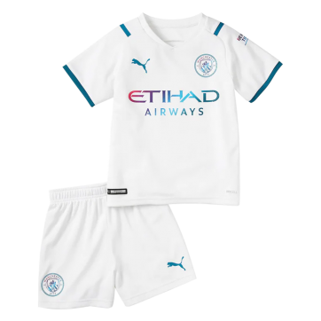 Manchester City Kids Soccer Jersey Away Kit(Jersey+Short) 2021/22