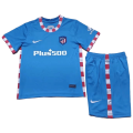 Atletico Madrid Kids Soccer Jersey Third Away Kit (Jersey+Short) Replica 2021/22