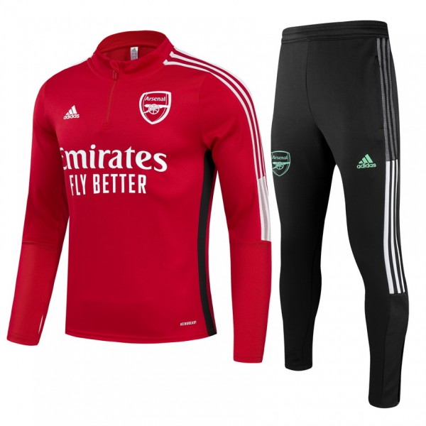 Kids Arsenal Zipper Sweat Kit(Top+Pants) Red 2021/22