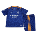 Real Madrid Kids Soccer Jersey Away Kit(Jersey+Short) Replica 2021/22