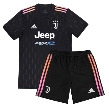 Juventus Kids Soccer Jersey Away Kit(Jersey+Short) Replica 2021/22