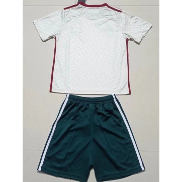 Mexico Kids Jersey Away Kit(Jersey+Shorts) 2022