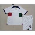 Portugal Kids Jersey Away Kit(Jersey+Shorts) Replica 2022