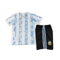 Argentina Kids Soccer Jersey Home Kit (Shirt+Short) 2021