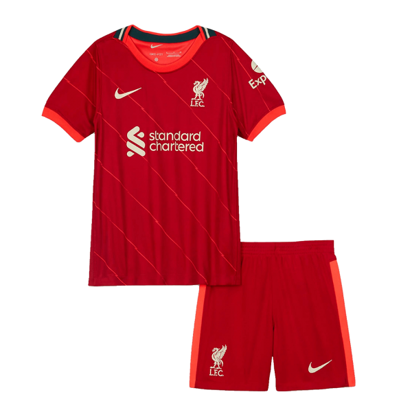 Liverpool Kids Soccer Jersey Home Kit (Jersey+Short) 2021/22