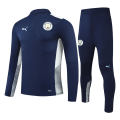 Kids Manchester City Zipper Sweatshirt Kit(Top+Pants) Navy 2021/22