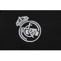 Kids Real Madrid Hoodie Training Kit Black (Jacket+Pants) 2021/22