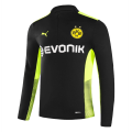 Kids Borussia Dortmund Zipper Sweatshirt Kit(Top+Pants) Black 2021/22